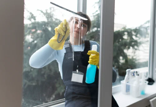 Nettoyage de vitres intérieures et extérieures à la Forêt-Sainte-Croix